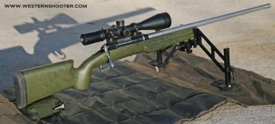 Bell and Carlson Tactical Medalist Stock on Savage Rifle with Sinclair Bipod
